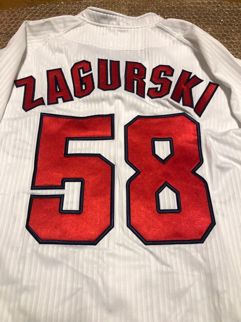 広島東洋カープ　マイク　ザガースキー　♯58 ハイクオリティユニフォームOサイズ