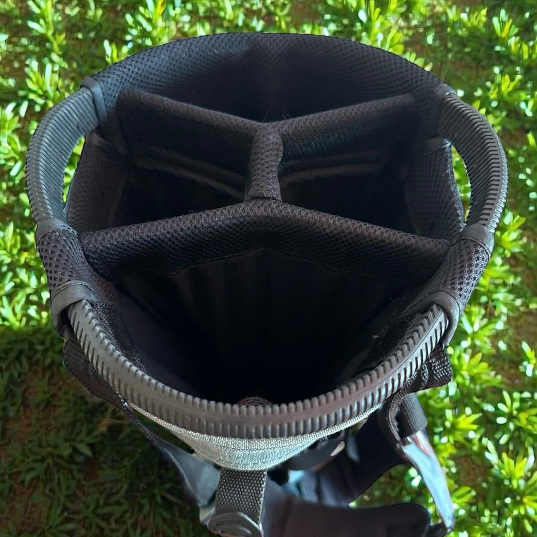 ブリーフィング　キャディバッグ　ショルダー式　スタンド式　軽量　デニム調　ブルー