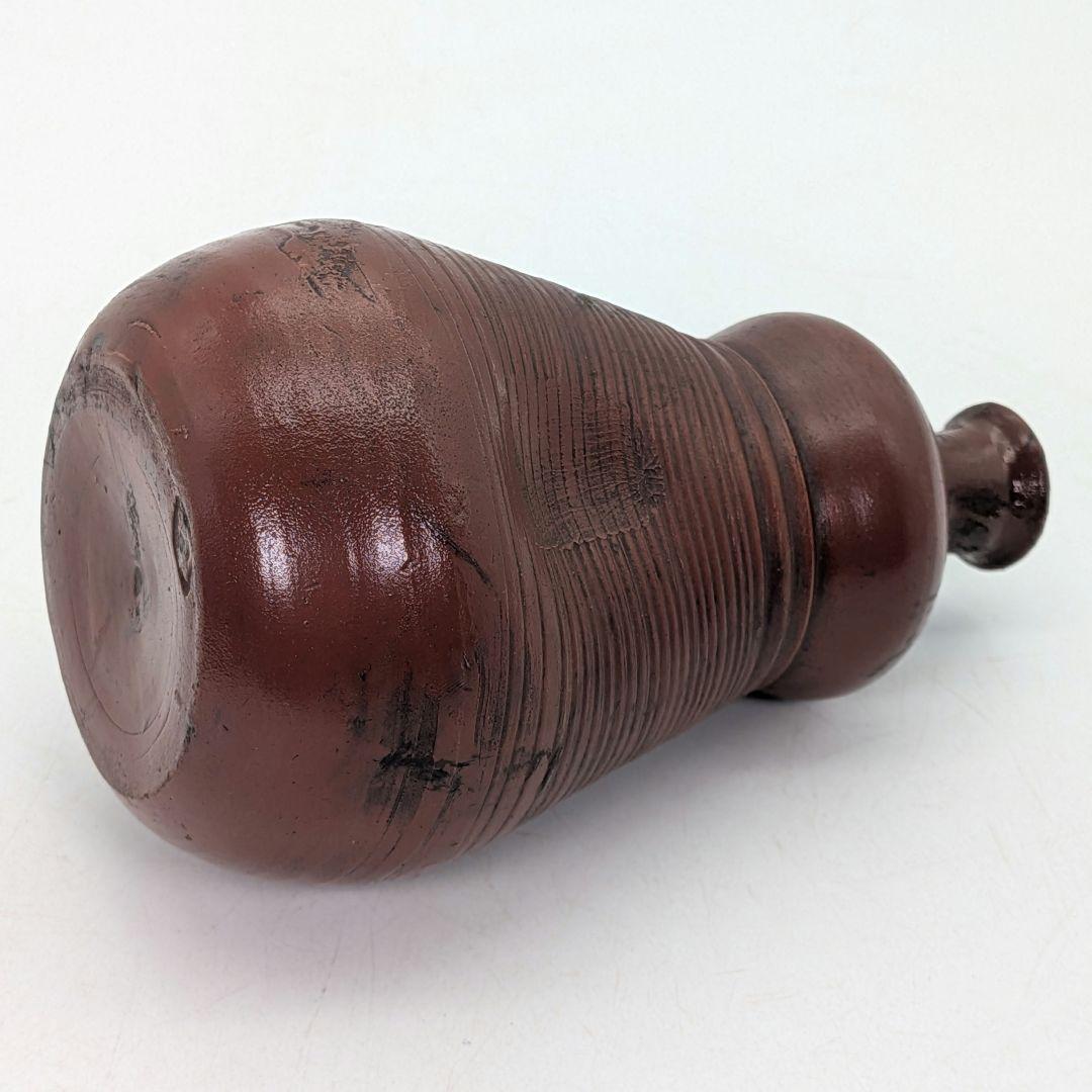 江戸末期 古備前 三方徳利 合箱合布 人形徳利 とっくり 一輪挿し花入 備前焼