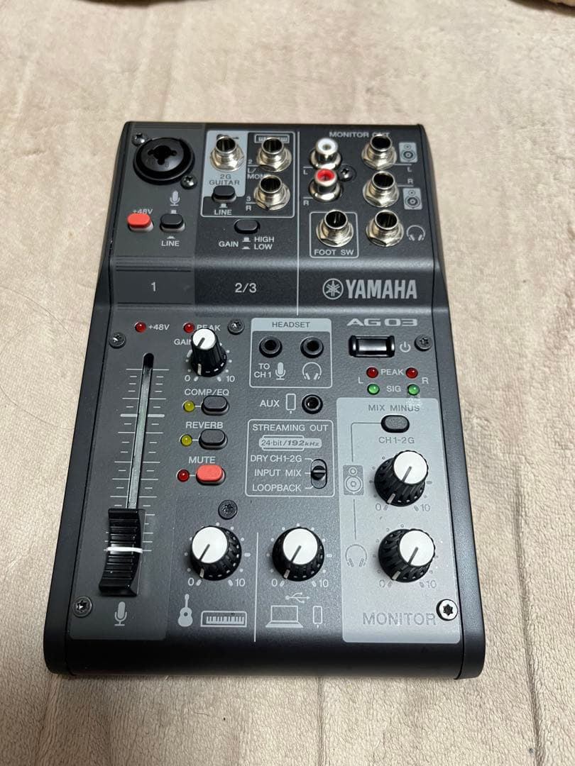 YAMAHA AG03 MK2ライブストリーミングミキサー