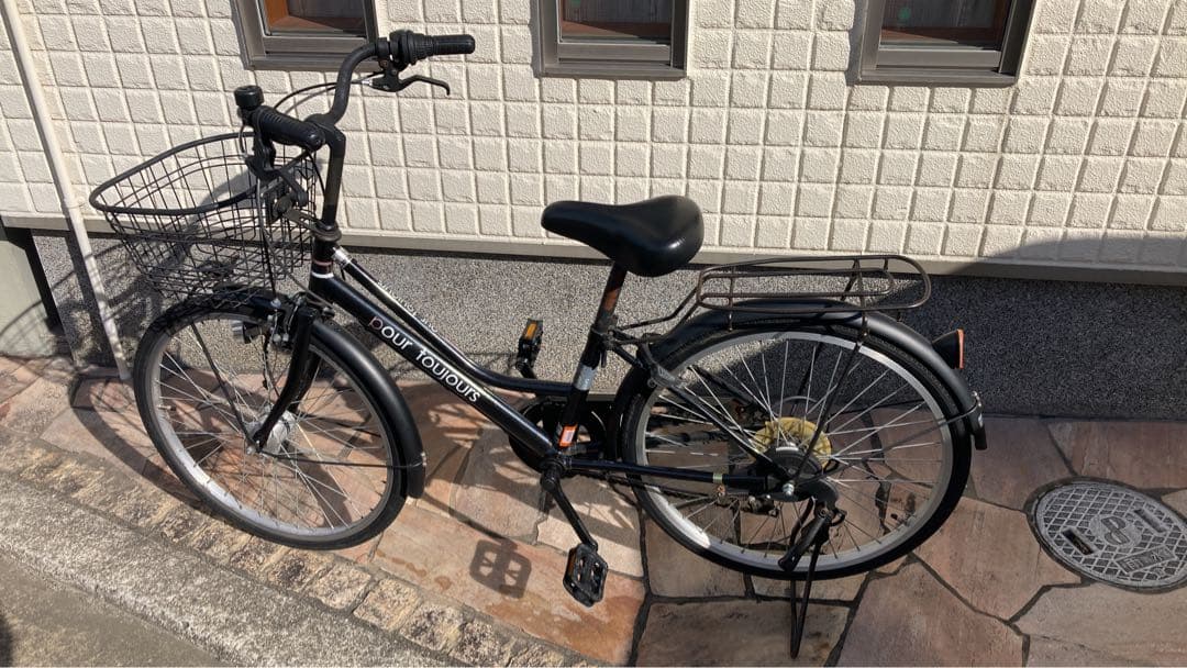 22インチ　子供用自転車　黒色