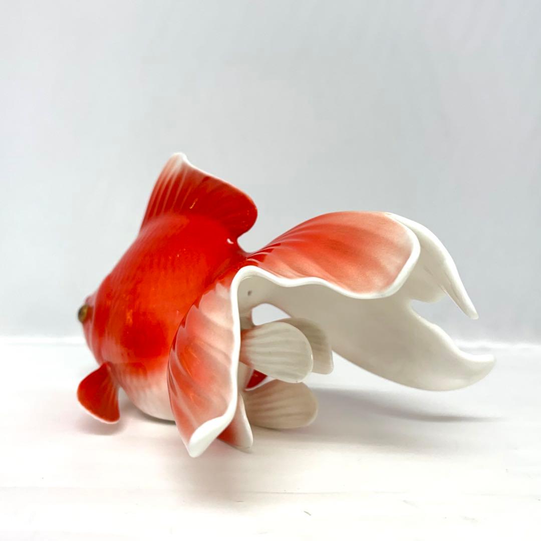希少 オールドノリタケ 金魚 大 ボーンチャイナ 置物