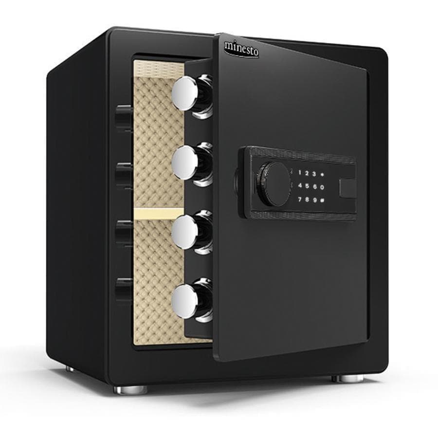 金庫 43L ブラック　電子テンキー式 鍵2本　振動警報 防犯b678