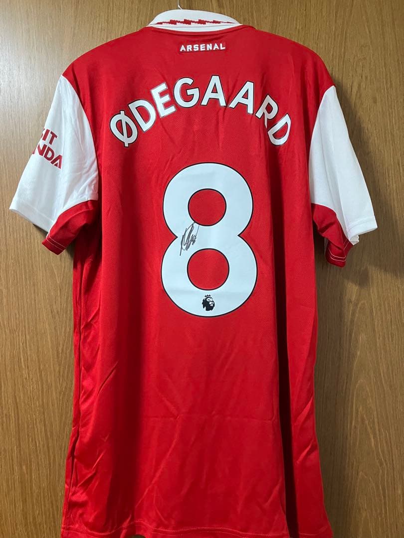 22/23 アーセナル ユニフォーム　ウーデゴール直筆サイン入り　アーセナル公式