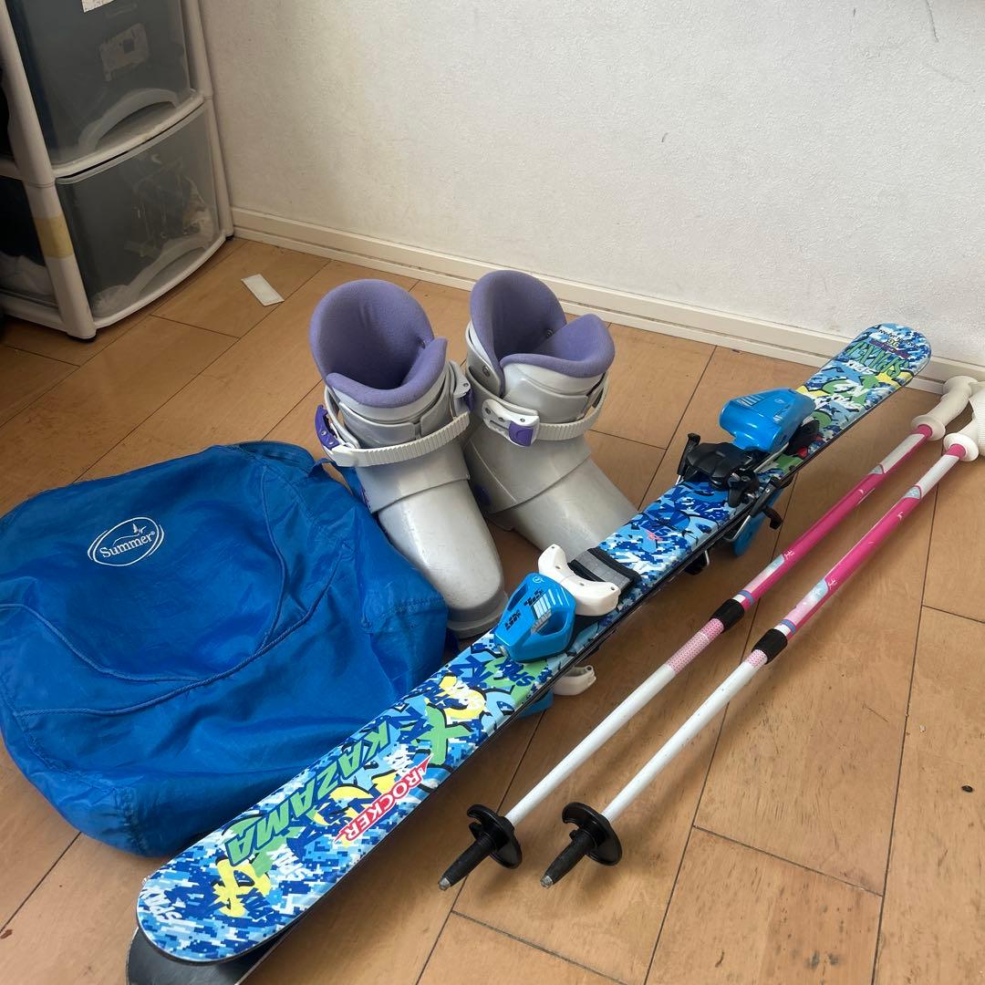 子供用スキーセット カラフルデザイン