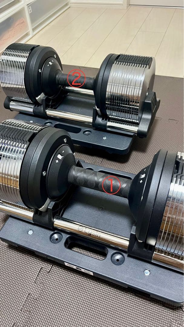 ②ライシン可変式ダンベル32キロ1キロ刻み2024年モデル1個