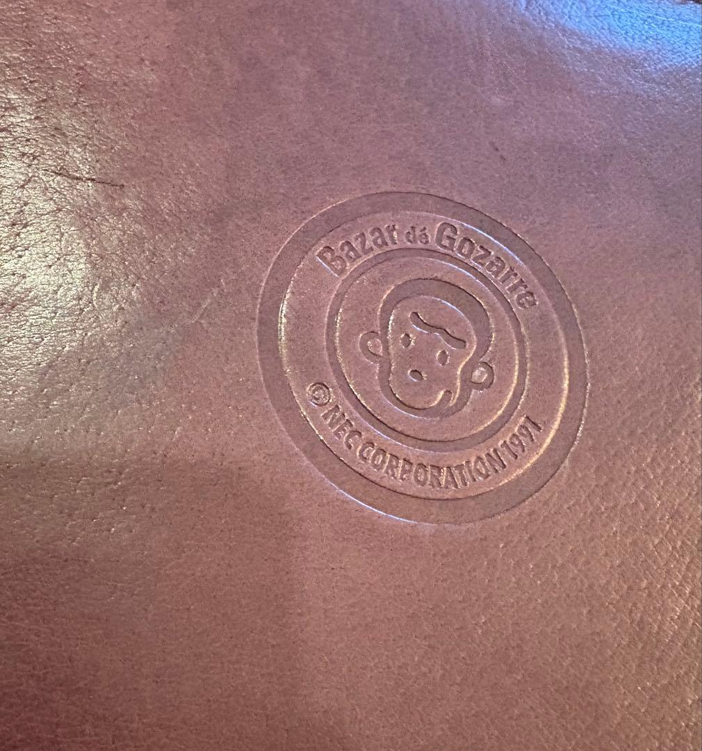 希少！良品 90s NEC バザールでござーる 本革製 トランクケース 非売品