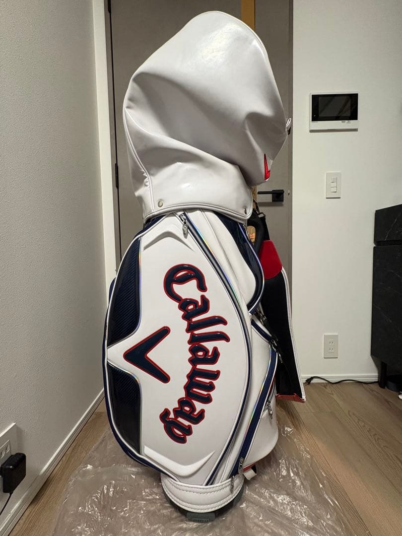 Callaway キャディバッグ ホワイト/ネイビー/レッド　勉強クラブセット