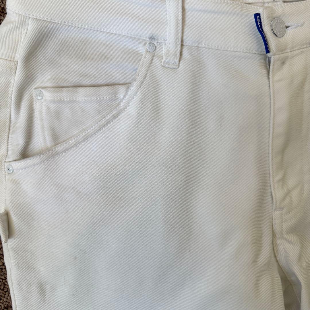 パーリーゲイツ　パンツ　XL〜XXL相当 白　ホワイト　コットン素材　地厚　6