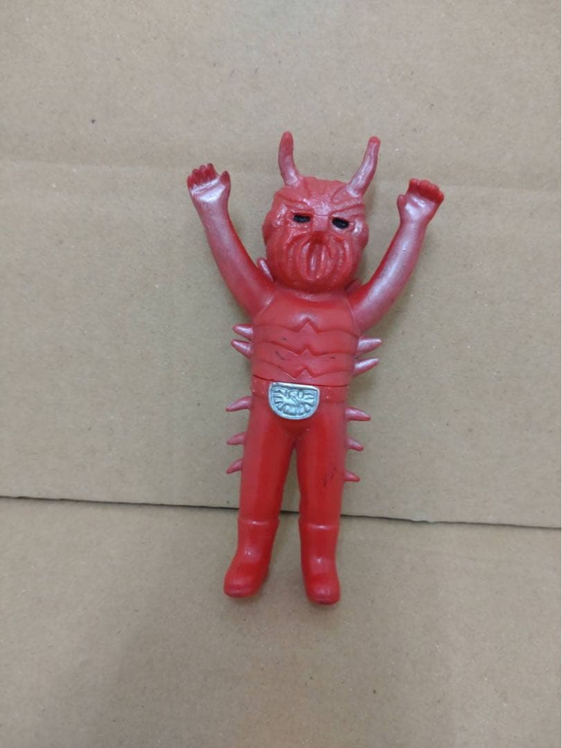 当時物 仮面ライダー ムカデラス ミニソフビ　旧バンダイ ポピー レトロソフビ