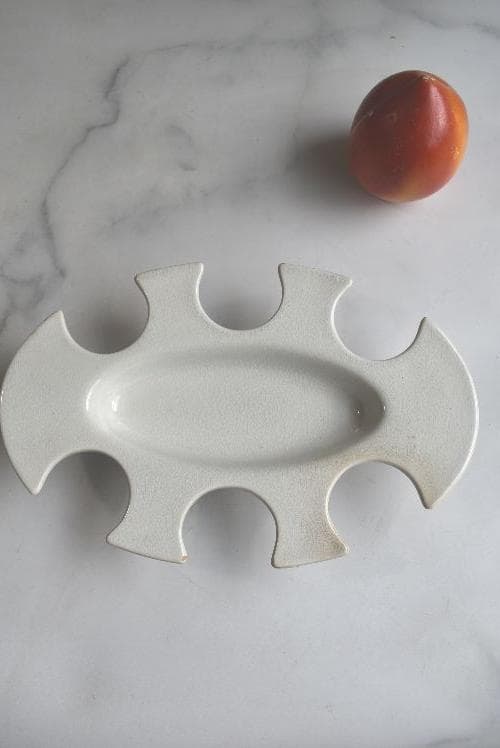 珍品　フランス19世紀　白釉　卵の器　美品　古道具坂田