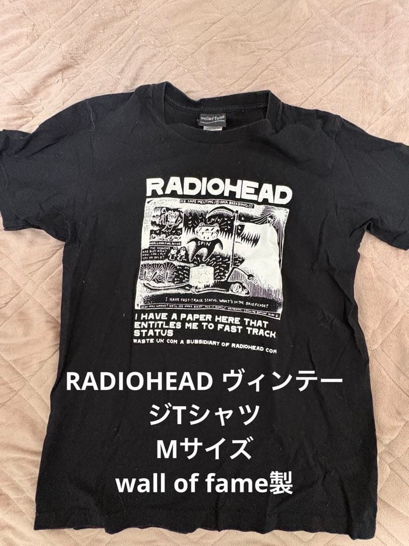 激レアM！RADIOHEAD Tシャツ　wall of fame製レディオヘッド