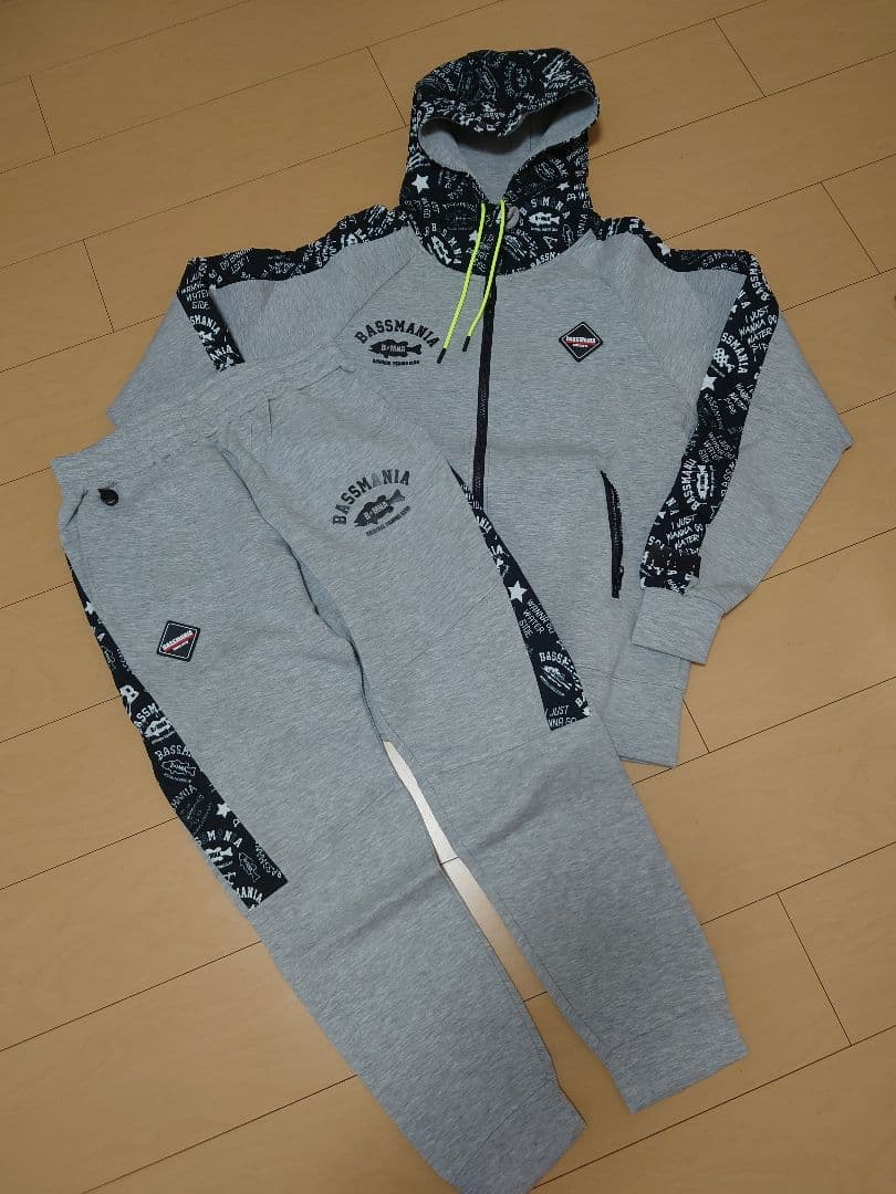 バスマニア スウェットパーカー ジャージ 上下セットアップ bassmania