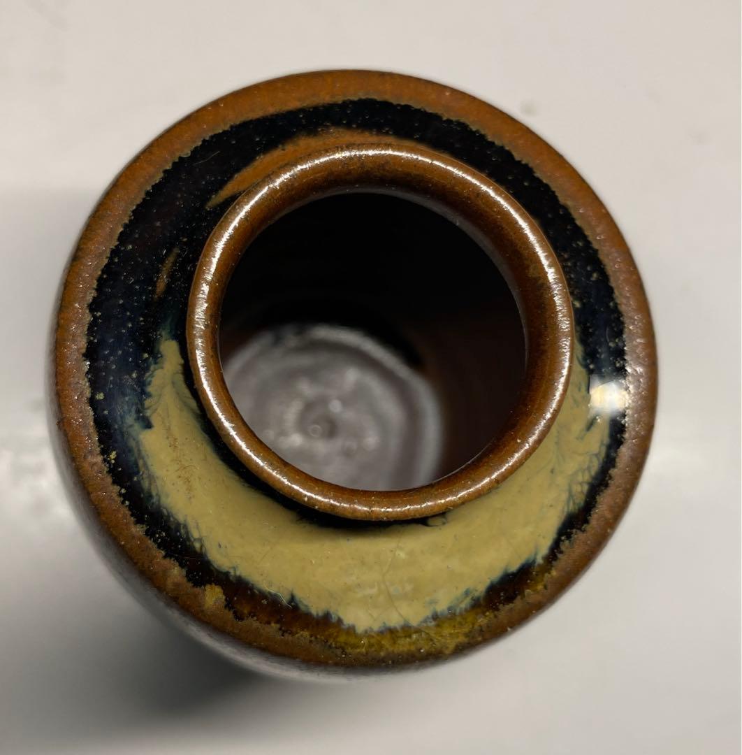 【茶道具】彰一造　高取茶入（共箱）