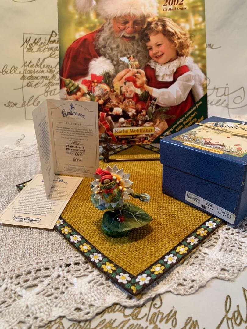 ドイツ製　木製人形　ケーテウォルファルト社の2001年度限定の妖精の赤ちゃん！