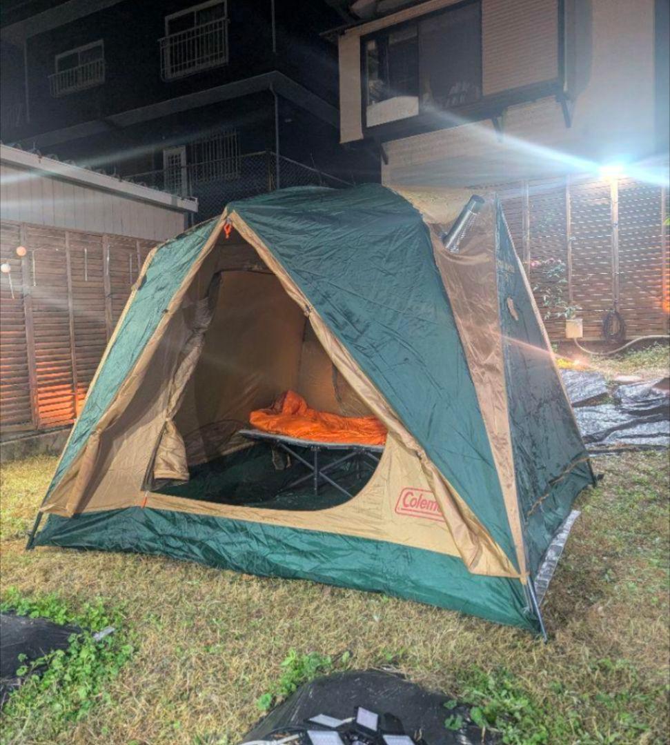 快適安全暖かテント　コールマンCUBICDOMEPLUS（中古）FFヒーター