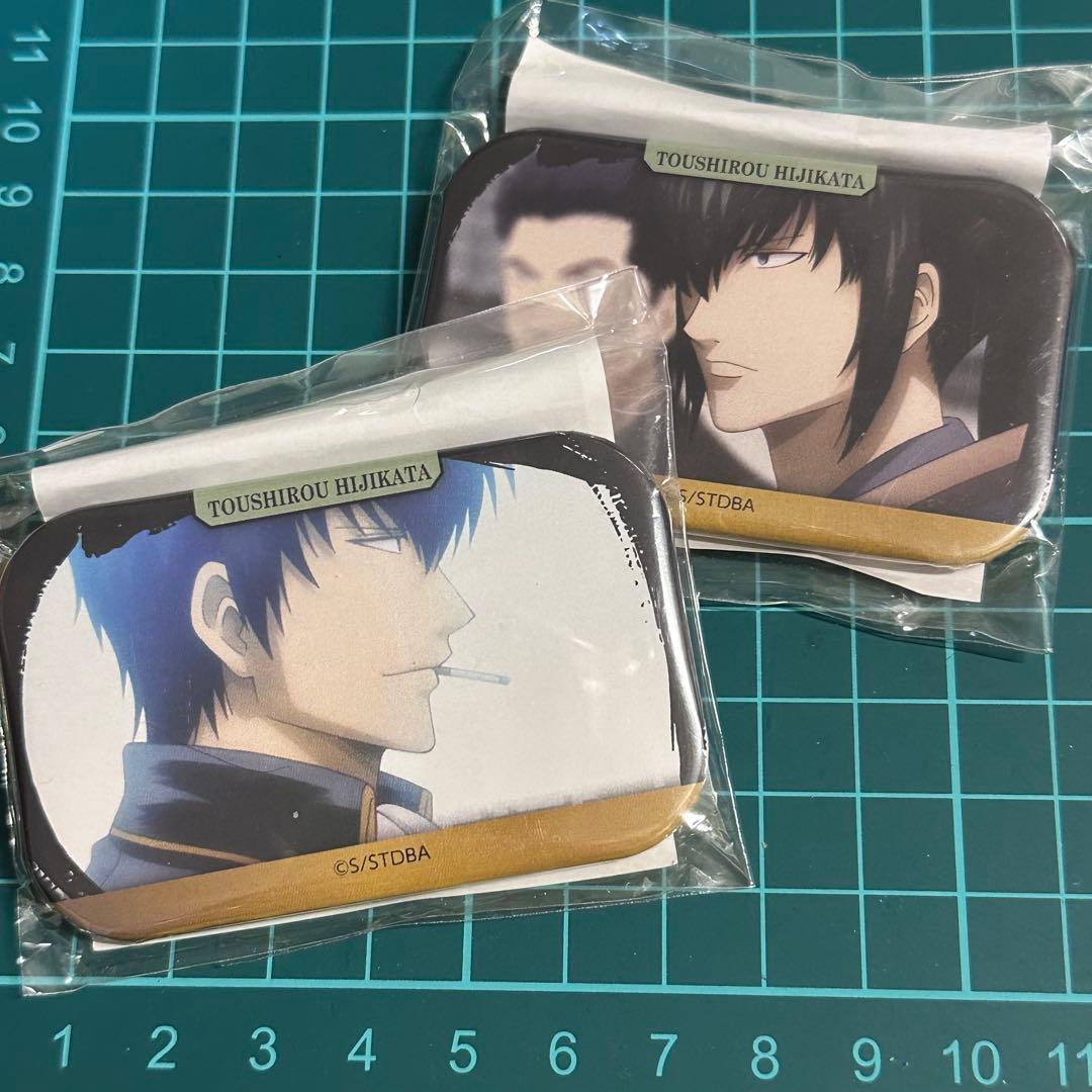 銀魂 土方十四郎 キャラポップストア スクエア缶バッジ弐　二点セット　①