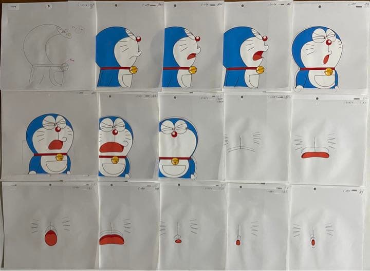 ドラえもん　セル画14枚＋原画セット C-274