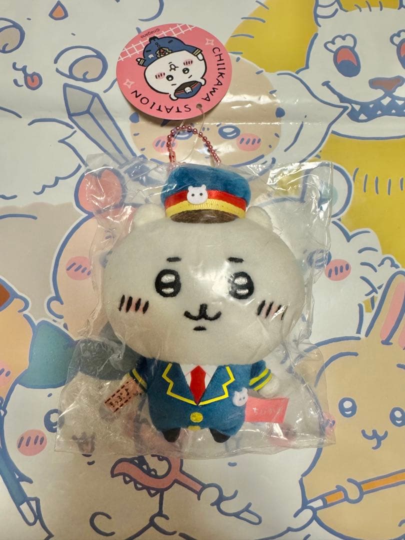 ちいかわ TOKYO station 駅員さん な マスコット ぬいぐるみ