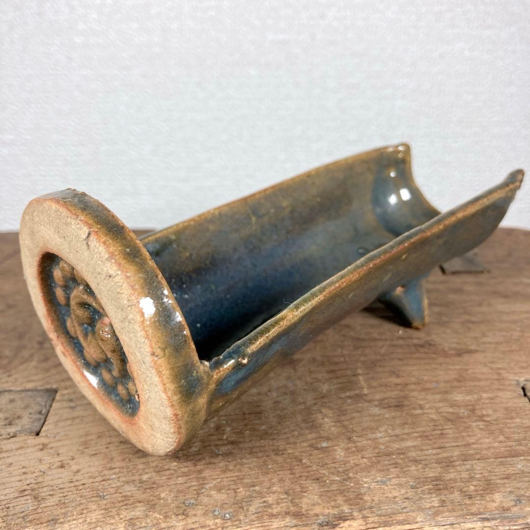 煎茶道具　瓦型　茶合　茶則　茶量　陶芸　陶器　焼物