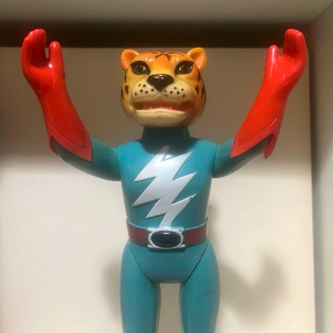 ブルマァク製 鉄人タイガーセブン ファイトグローブ付 ソフビ フィギュア 当時物