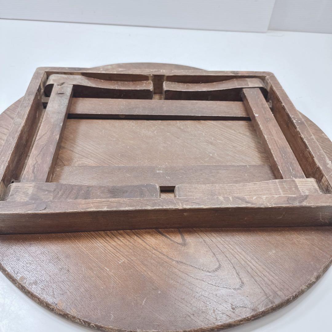 k1814 昭和レトロ 丸テーブル 座卓 ミニテーブル 飾り台 古道具