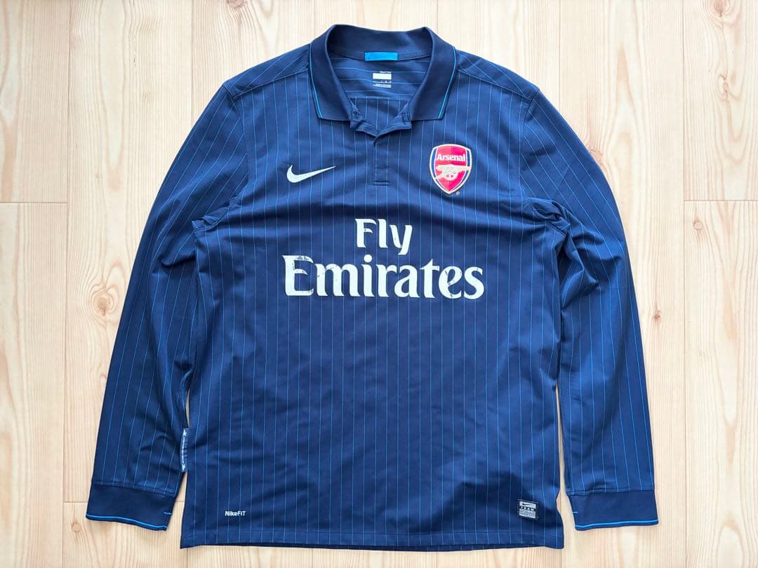 NIKE アーセナル 09-10 アウェイ ユニフォーム シャツ 長袖 L