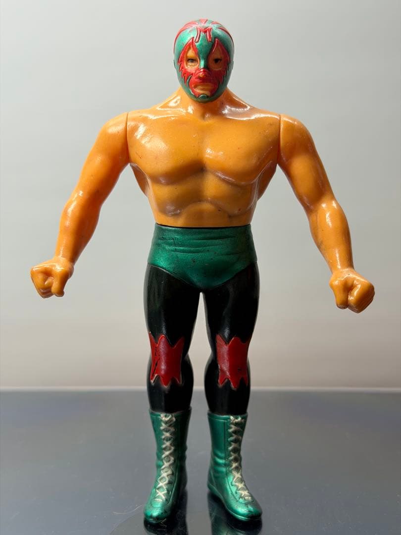【希少・当時物】ポピー スーパープロレスラー ミル・マスカラス ソフビ 14cm