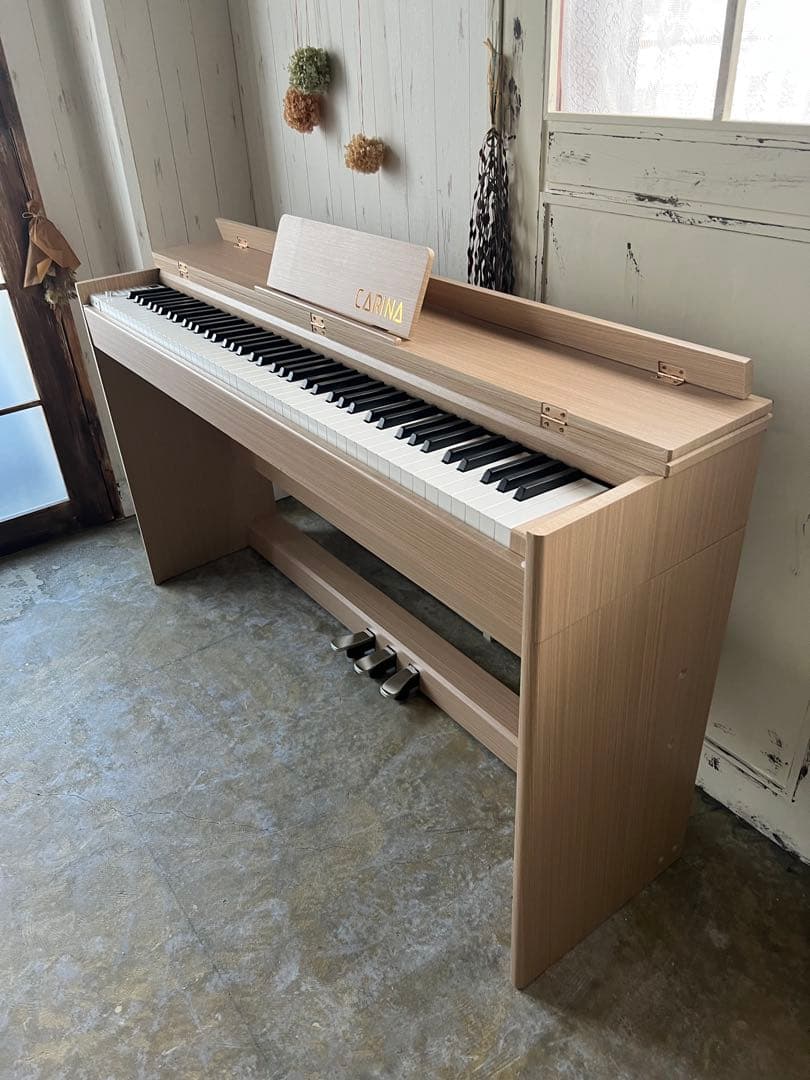 電子ピアノ88鍵盤　ハンマーアクション鍵盤　３本ペダル　オーク