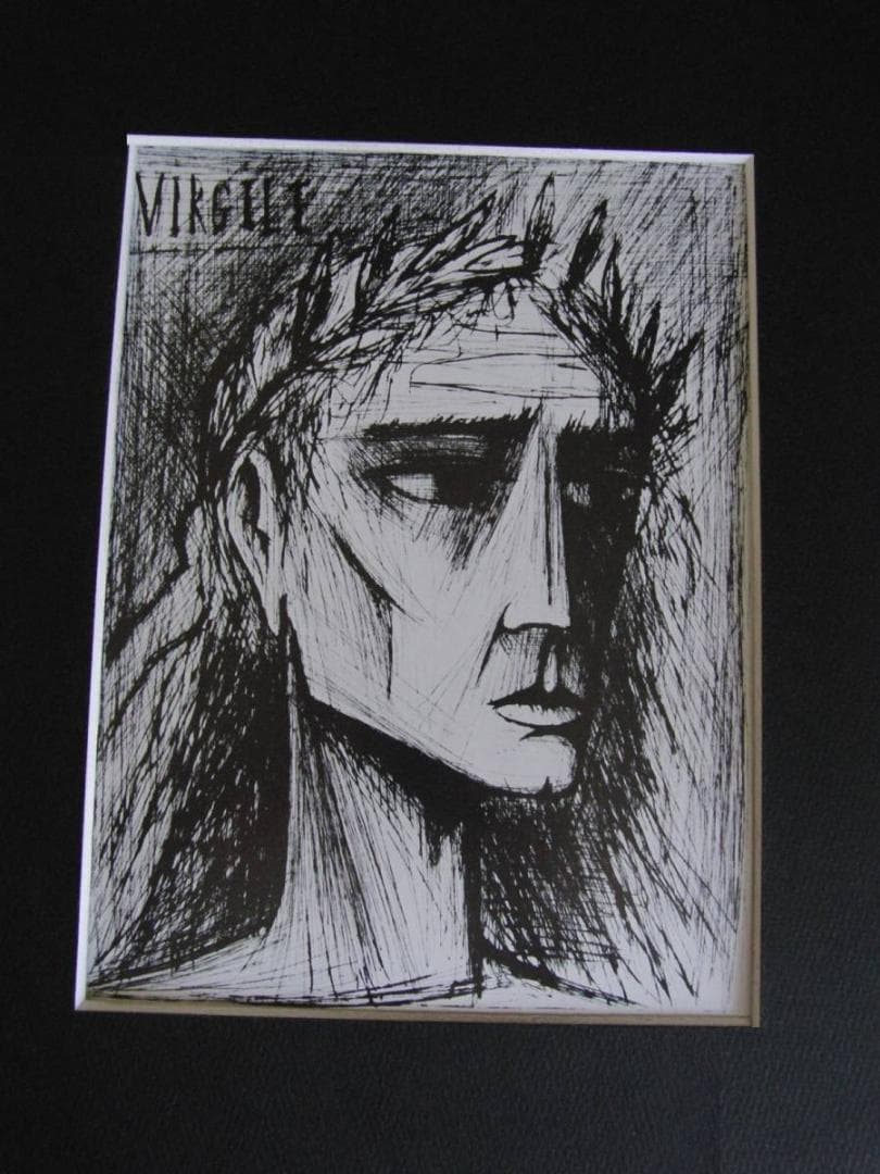 ベルナール・ビュッフェ【Virgile】希少な額装用画集より、厳選、新品額装