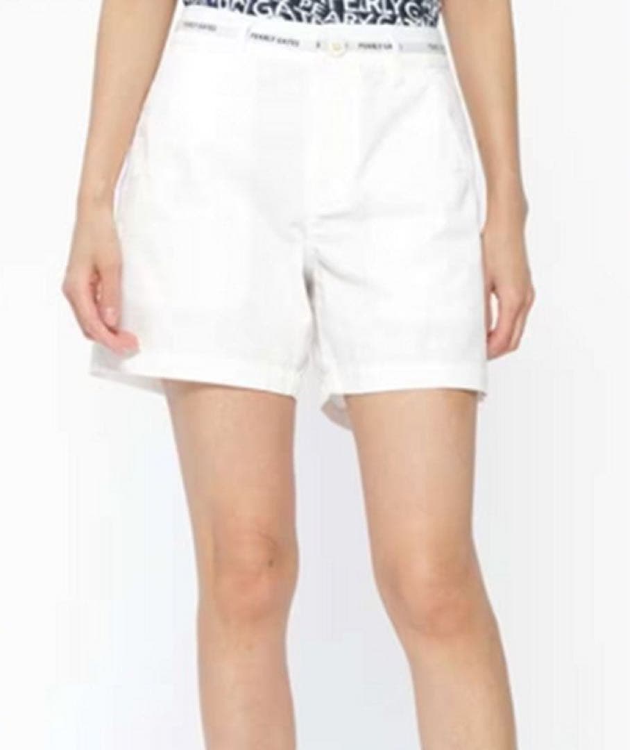 《パーリーゲイツ》未使用 ティー付き ストレッチショートパンツ 1(W74)