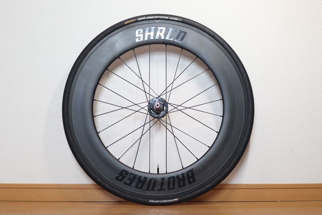 ★ BROTURES SHRED カーボン リア ホイール ピスト ブルーラグ