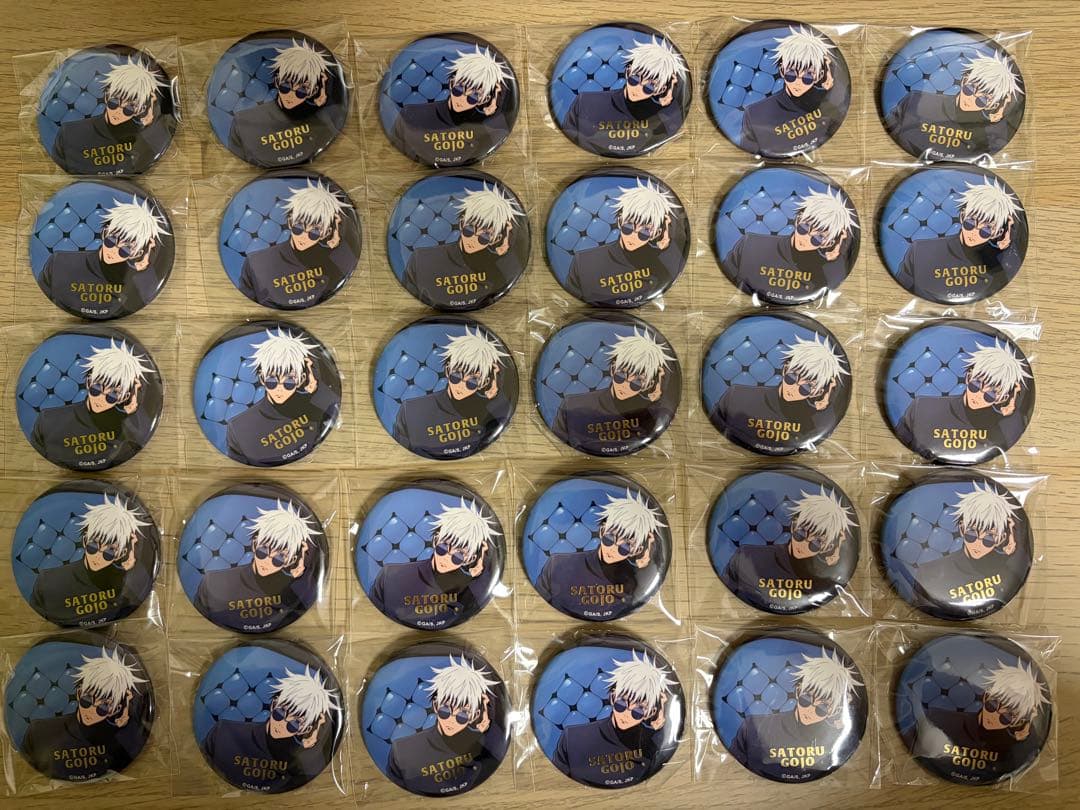 呪術廻戦 五条悟 ロフト PLAZA 缶バッジ chair Blue