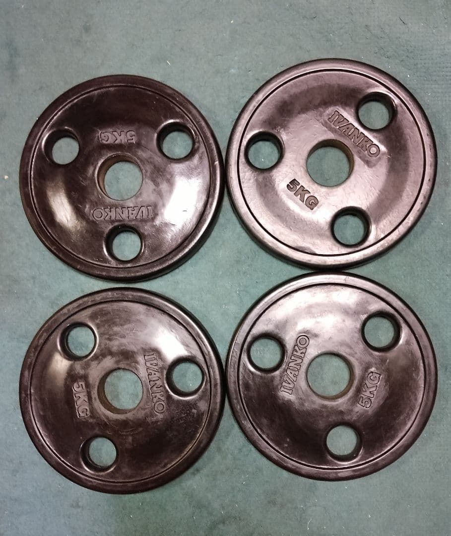 オリンピック プレートIVANKO 5kg プレート 4枚 50mm 用