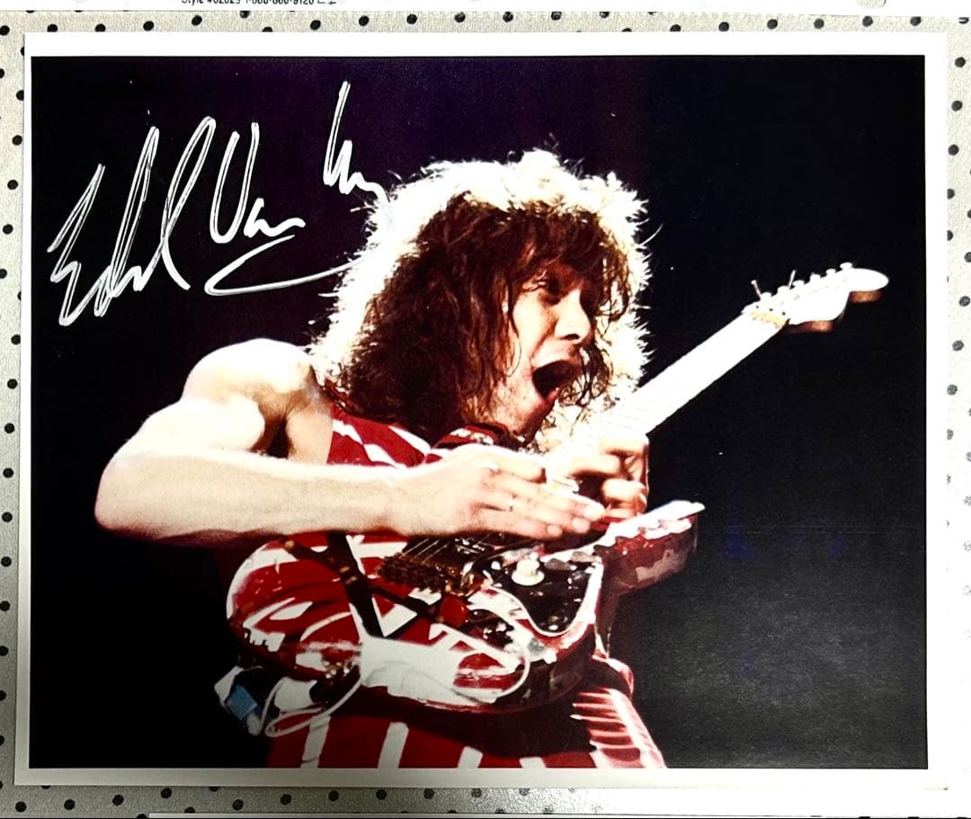 貴重 VAN HALEN エドワード・ヴァン・ヘイレン直筆サイン