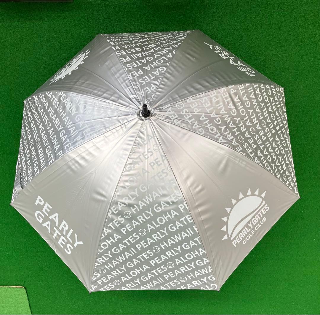 パーリーゲイツ PEARLY GATES ゴルフ用傘 シルバー・ネイビー