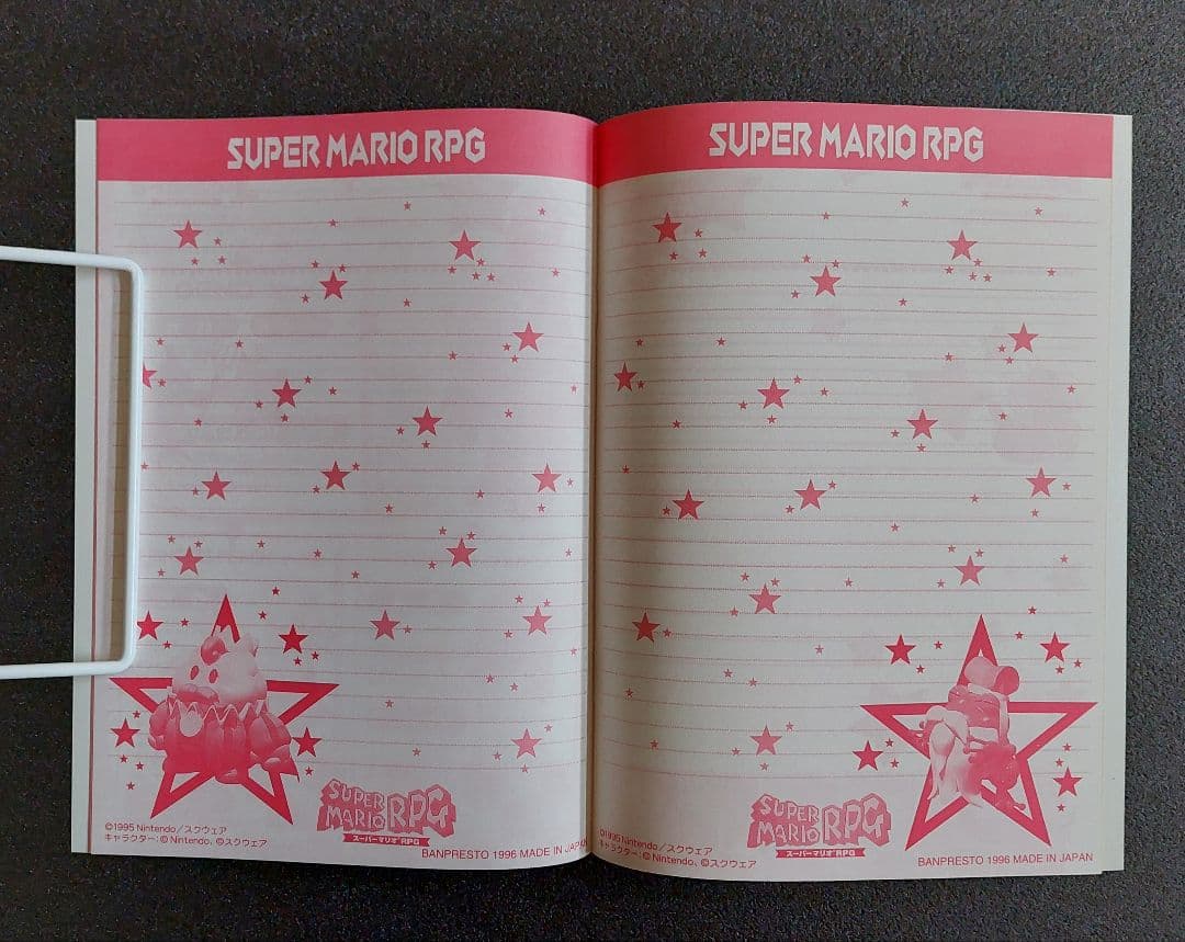 スーパーマリオRPG ノート 6種類 非売品 バンプレスト