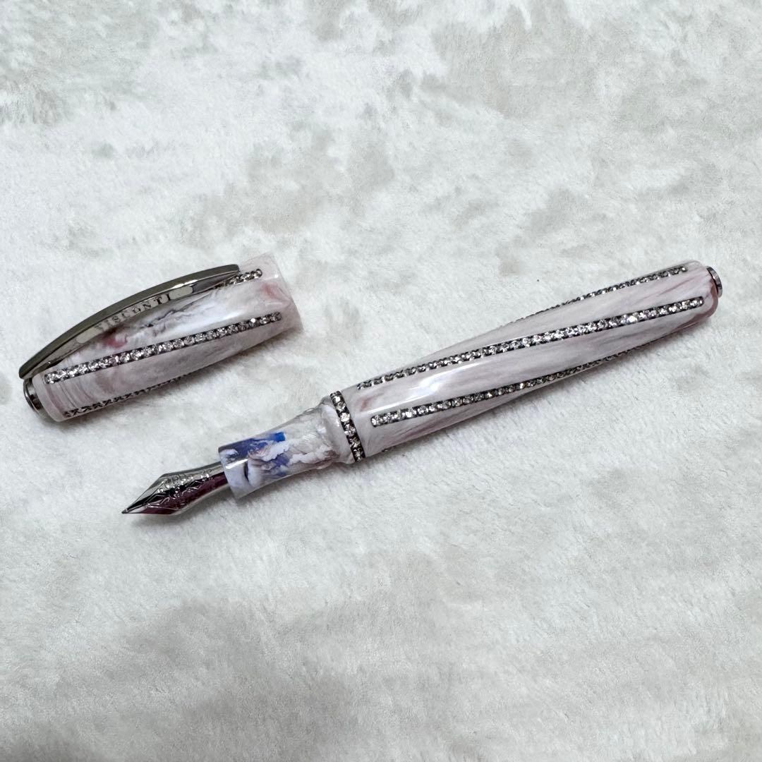 ＊美品＊ VISCONTI ディヴィーナロイヤル ローズパール 万年筆 F