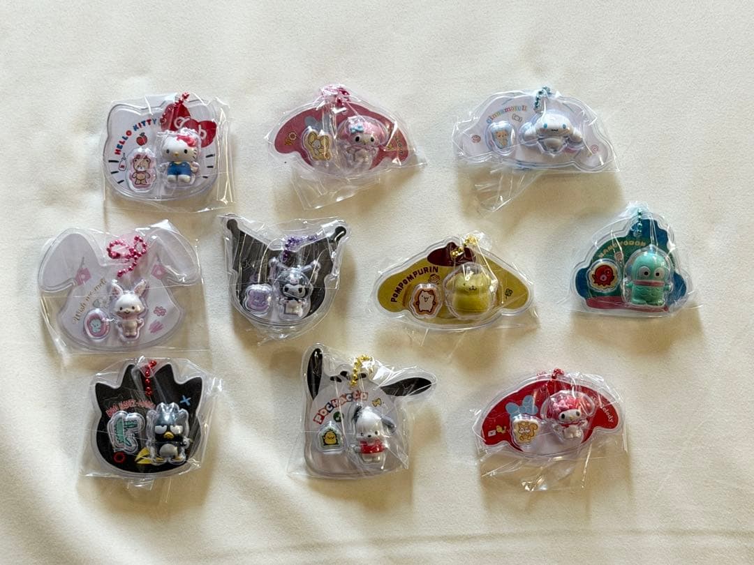 サンリオキャラクターズ パッケージチャーム&チョコボーロ コンプリートセット