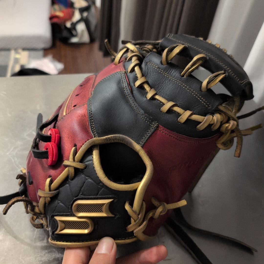 値引き済　SSK　梅野オールスター限定ミット 野球グローブ 赤/黒　即戦＆堅有