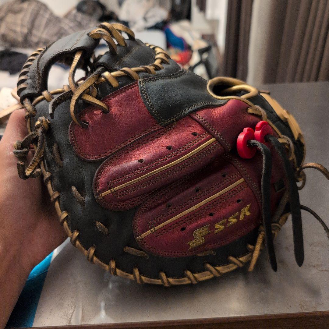 値引き済　SSK　梅野オールスター限定ミット 野球グローブ 赤/黒　即戦＆堅有