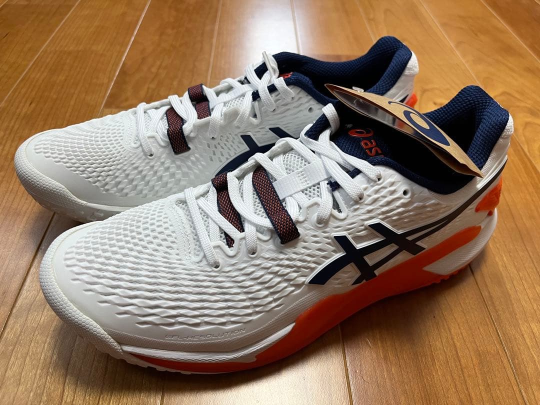 新品 アシックス ゲルレゾリューション9 26.5cm オムニクレー