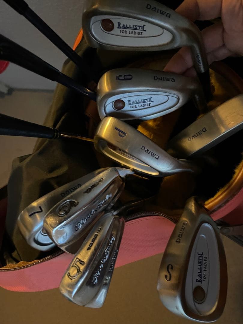 TRUSSARDI ゴルフバッグ オレンジ　ウッド　アイアン　パターセット