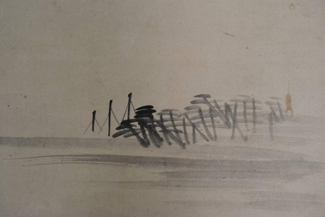 作者不詳/月画詩/掛軸☆宝船☆AB-452