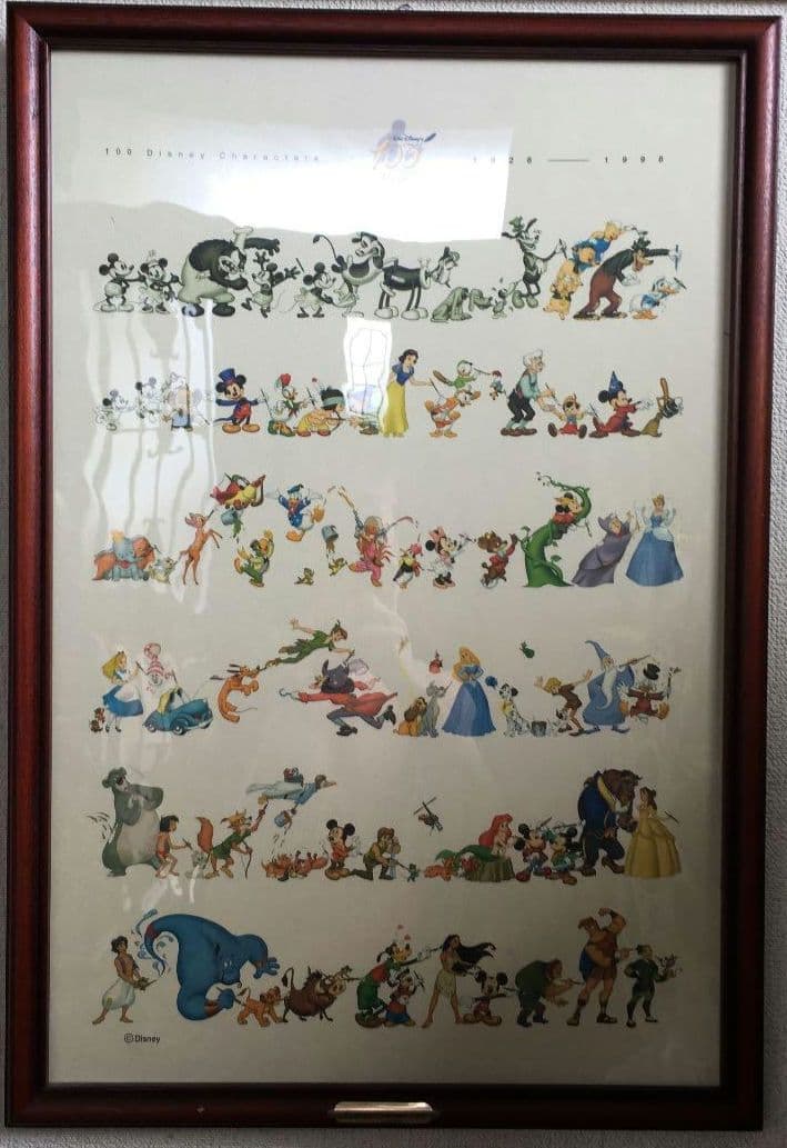 ディズニー 生誕　100周年　記念 1500枚限定　キャンバス　ポスター