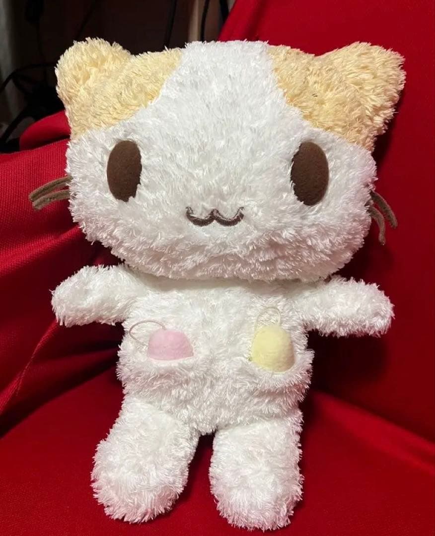 【最終値下】サンリオ マシュマロみたいなふわふわにゃんこ ぬいぐるみ 可動式