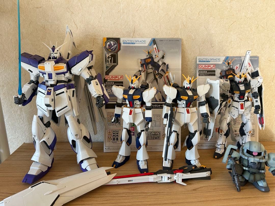 MG 1/100 Ｈｉ-νガンダム Ver.Ka 素組み　ジャンク