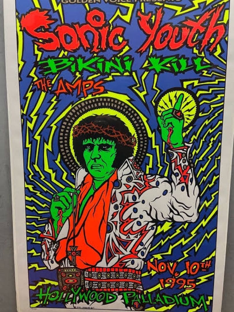 Sonic Youth ヴィンテージ　シルクスクリーンポスター　ナンバリングあり