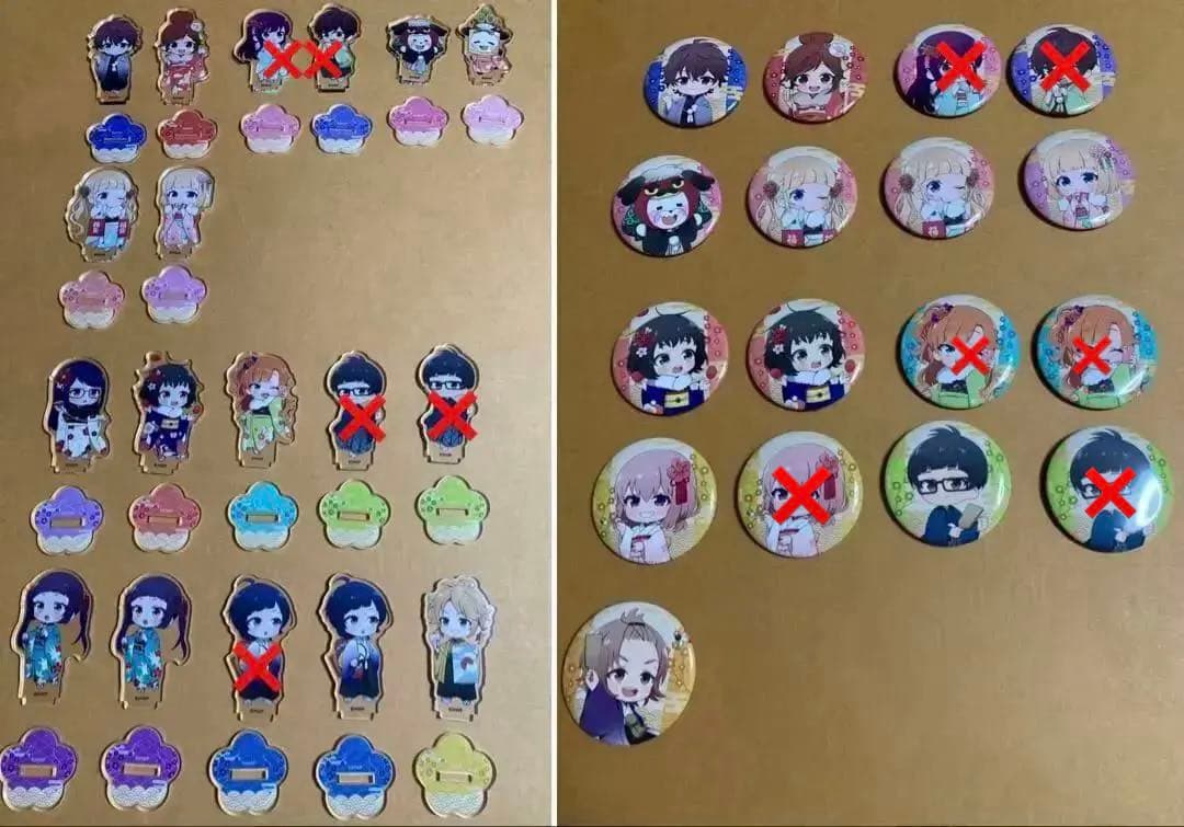 缶バッジ　アクスタ　ハニワ　honeyworks　郵便局　年賀　告白実行委員会