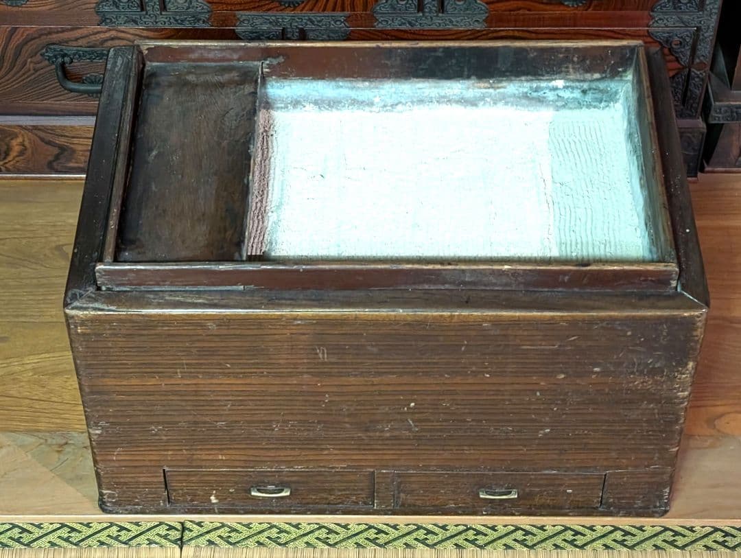 長火鉢　引出し付き　骨董品　アンティーク